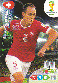 Steve von Bergen Switzerland Panini 2014 World Cup #295